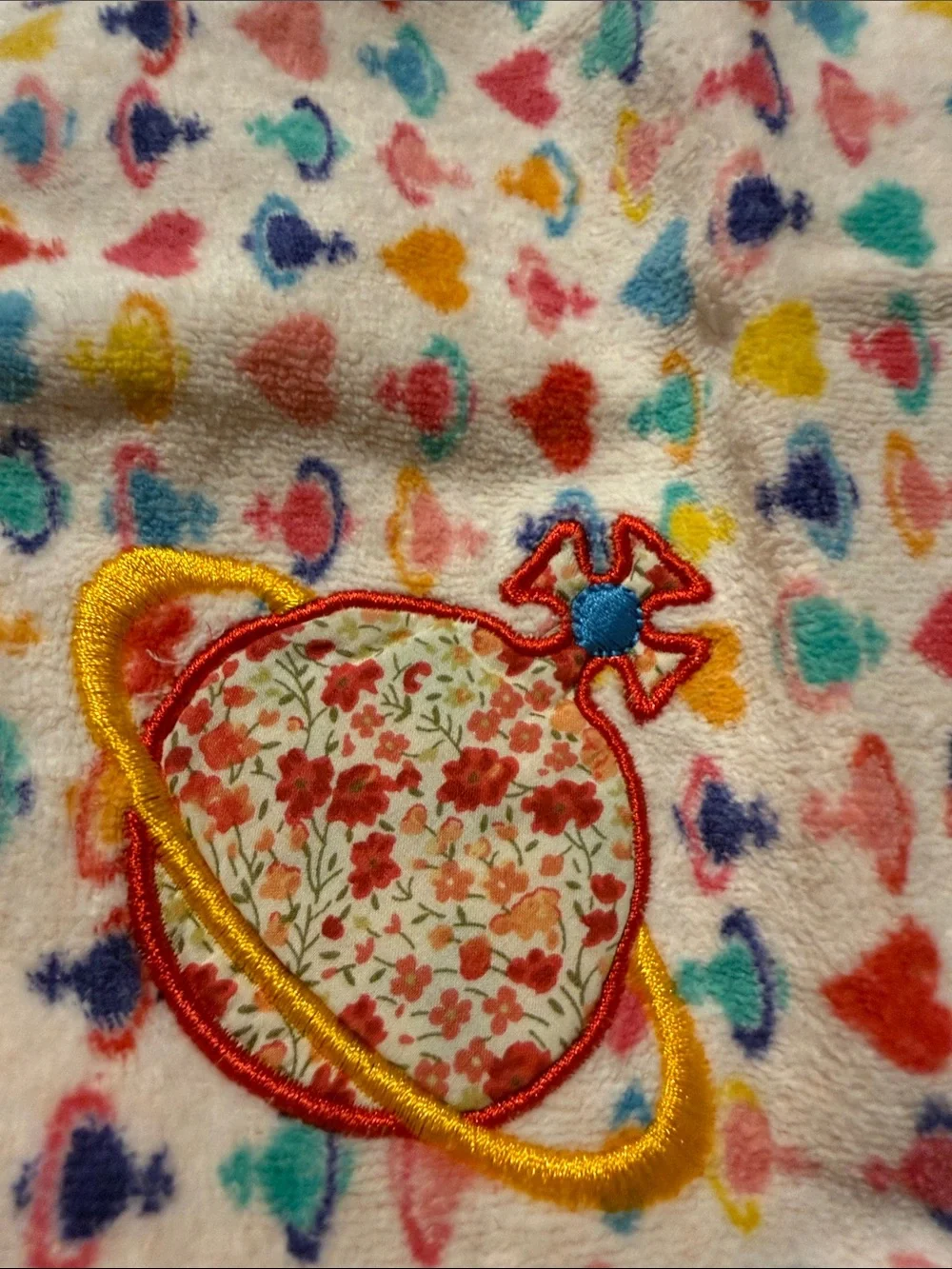 Vivienne Westwood Multi-Color Heart Print face towel
